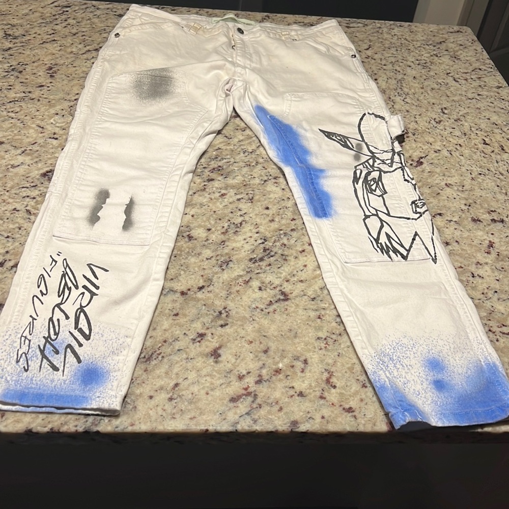 Off-White C/O Virgil Abloh  X Futura Alien Pants